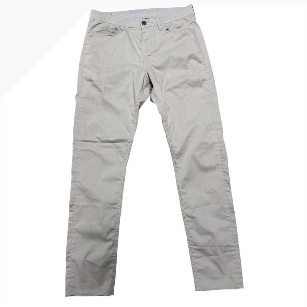 Faherty Brand Mens 5-Pocket Coolmax Organic Cotton Stretch Pants Grey Size 29